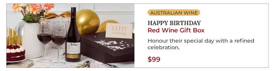 Happy Birthday Red Wine Gift Box