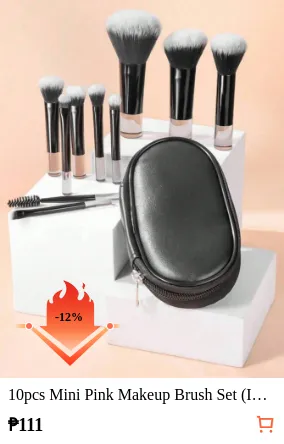 10pcs Mini Pink Makeup Brush Set ...