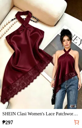 SHEIN Clasi Women s Lace Patchwork...