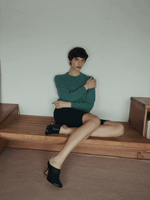 Jac + Jack Ruelle Cashmere Cardigan - Spruce