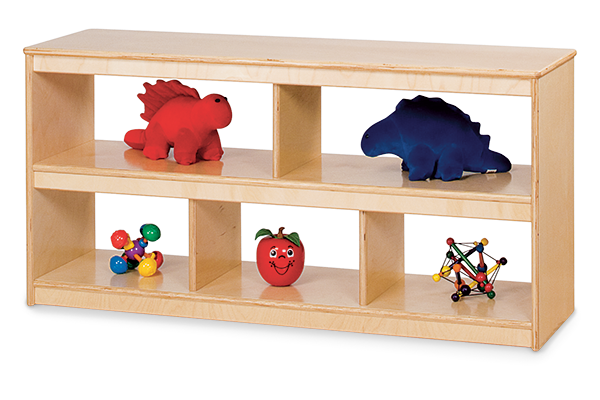 Jonti-Craft® Open Low Mobile Shelf