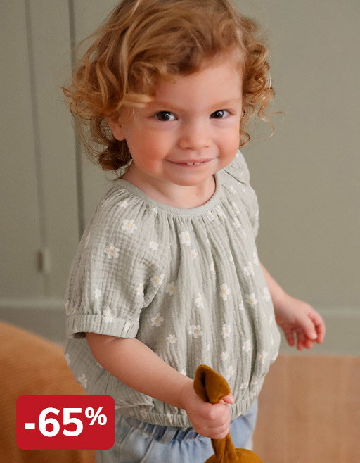 Printed baby blouse