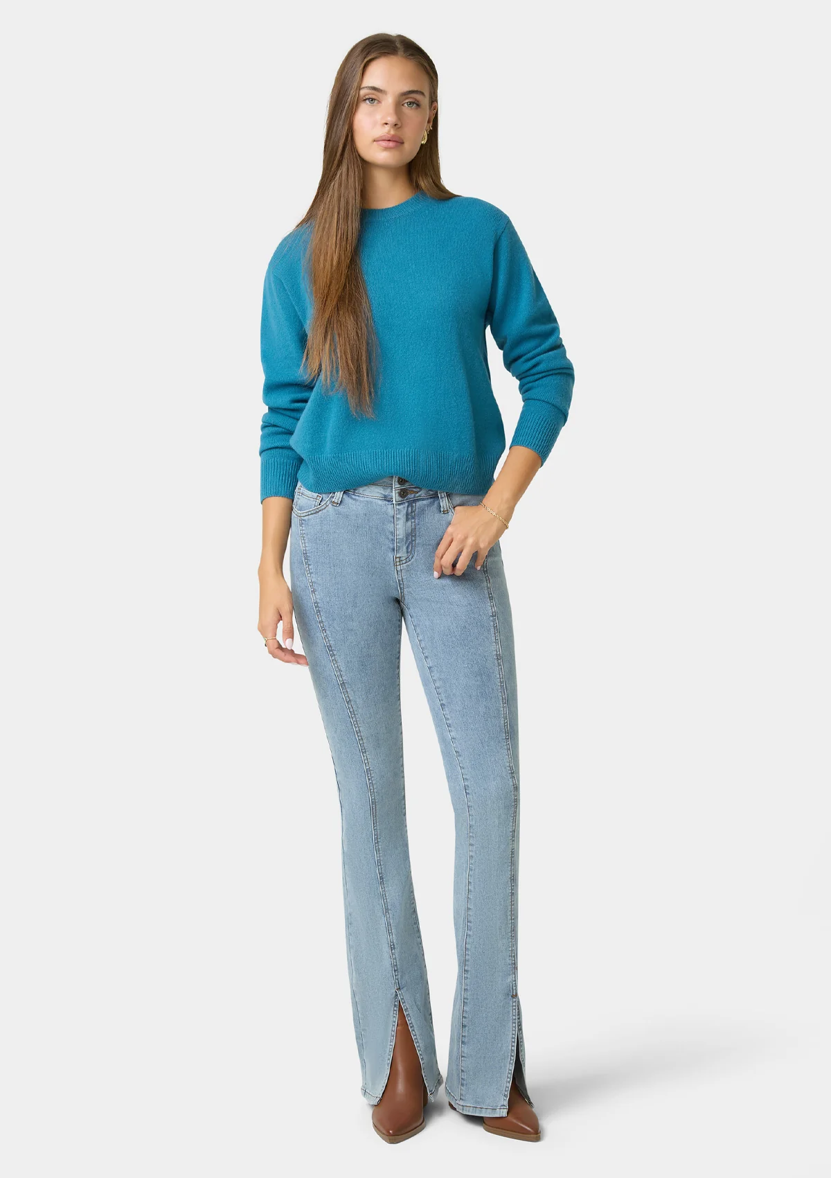 Image of Tall Felicia Split Hem Jeans