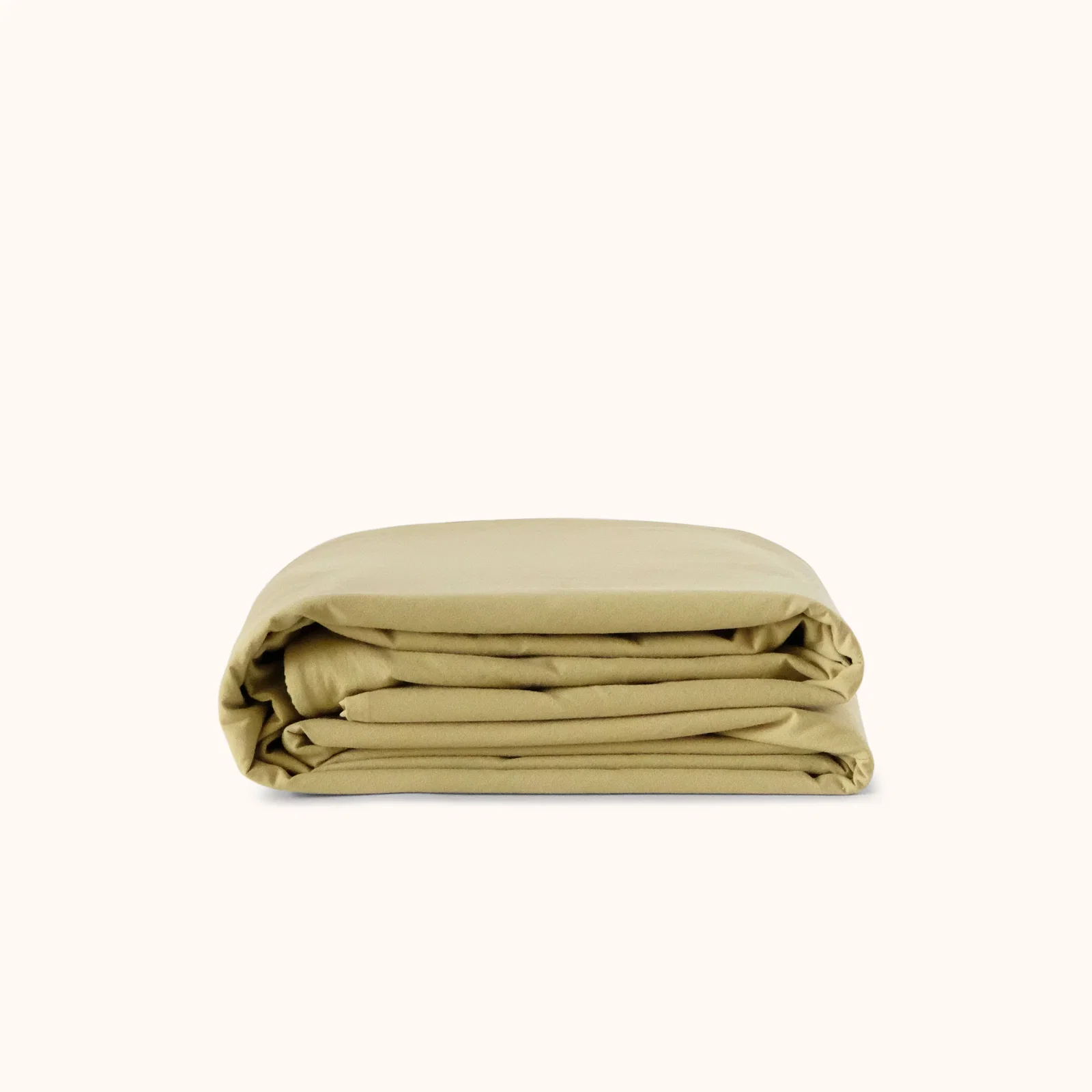 Image of Duvet Cover Organic Percale - Pale Olive, Twin