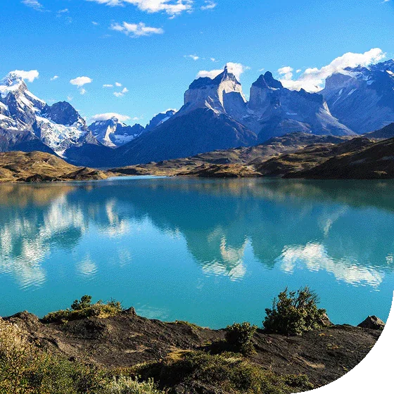 The towering mountains of Patagonia.