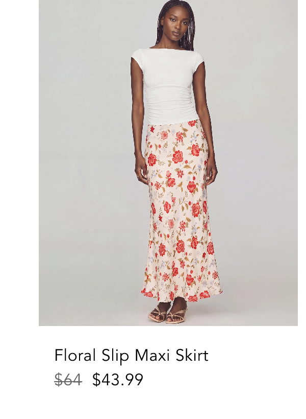 Floral Slip Maxi Skirt