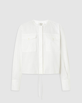 POCKET DETAIL BOMBER SHIRT