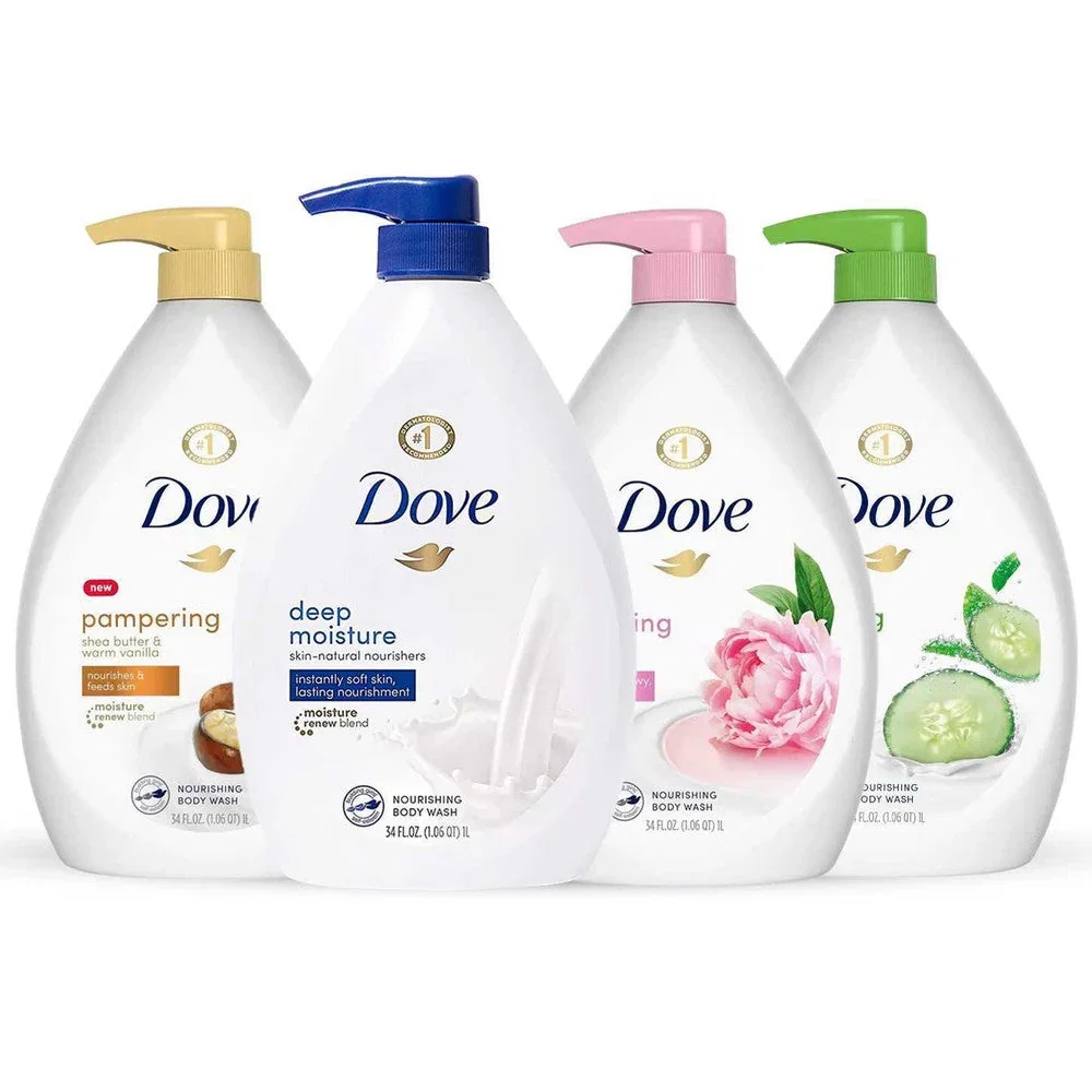 Image of Dove Shower Gel Body Wash with Pump (4-Pack)