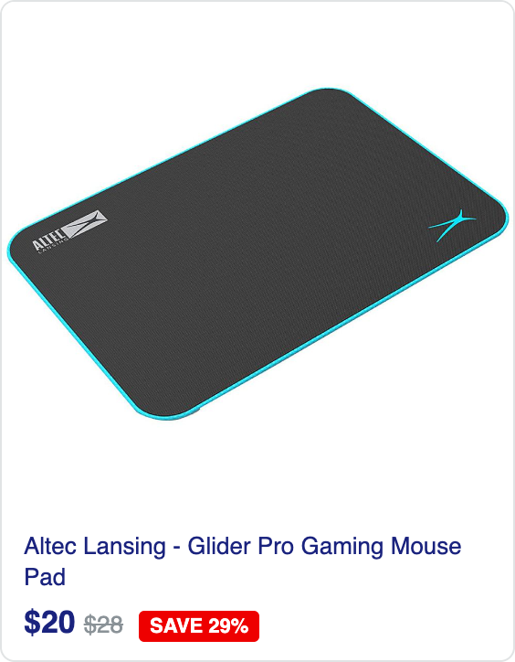 Altec Lansing - Glider Pro Gaming Mouse Pad