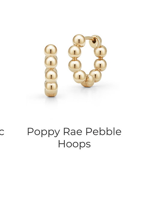 Poppy Rae Pebble Hoops