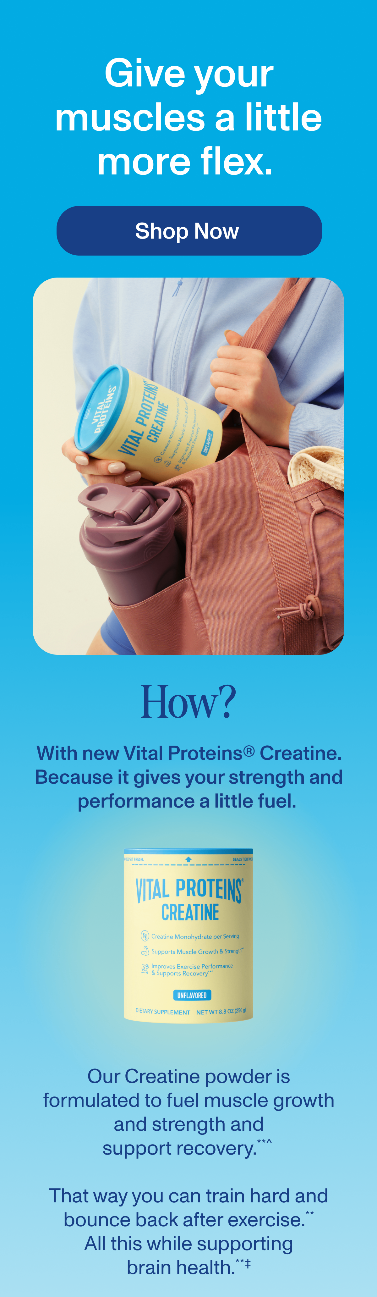 Give your muscles a little more flex. 