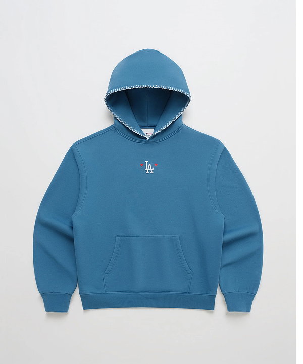 Dodgers Heart Fleece Hoodie - Ravine