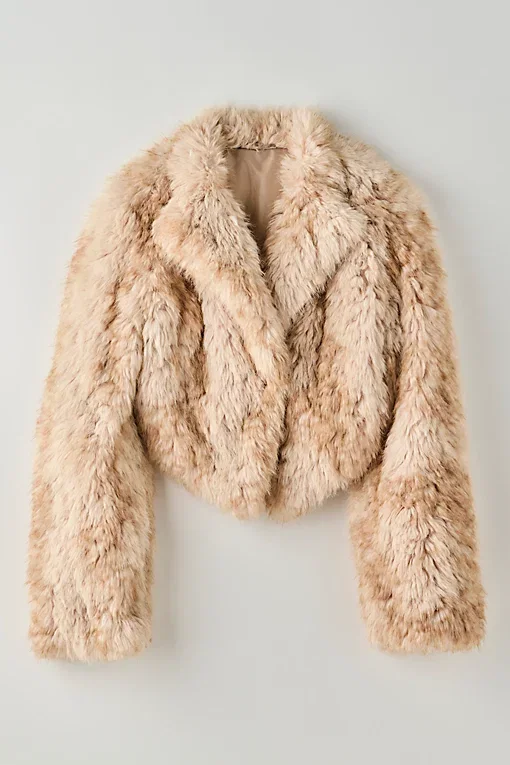 Supernova Cropped Faux Fur Jacket