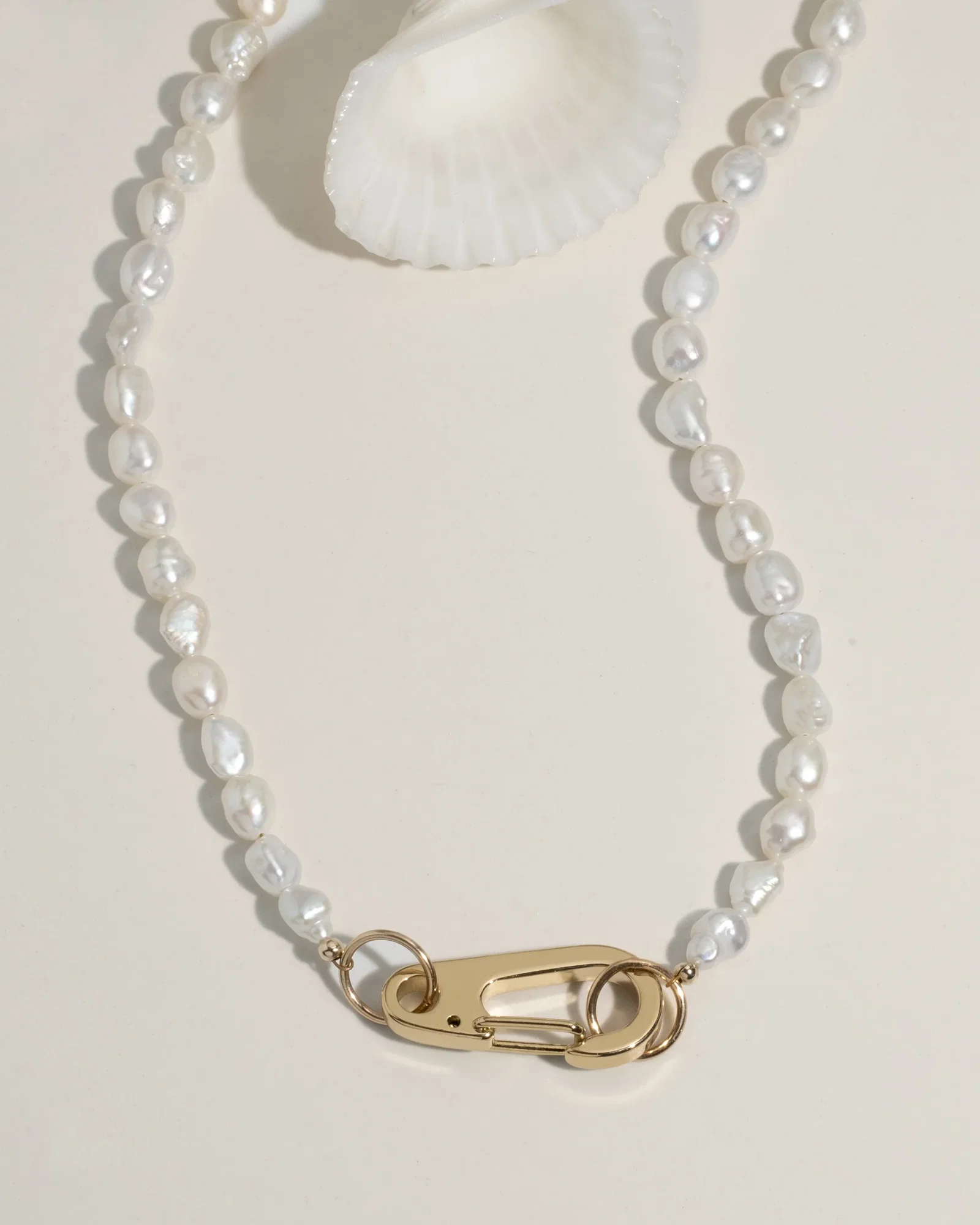 Image of Pearl Lock Necklace