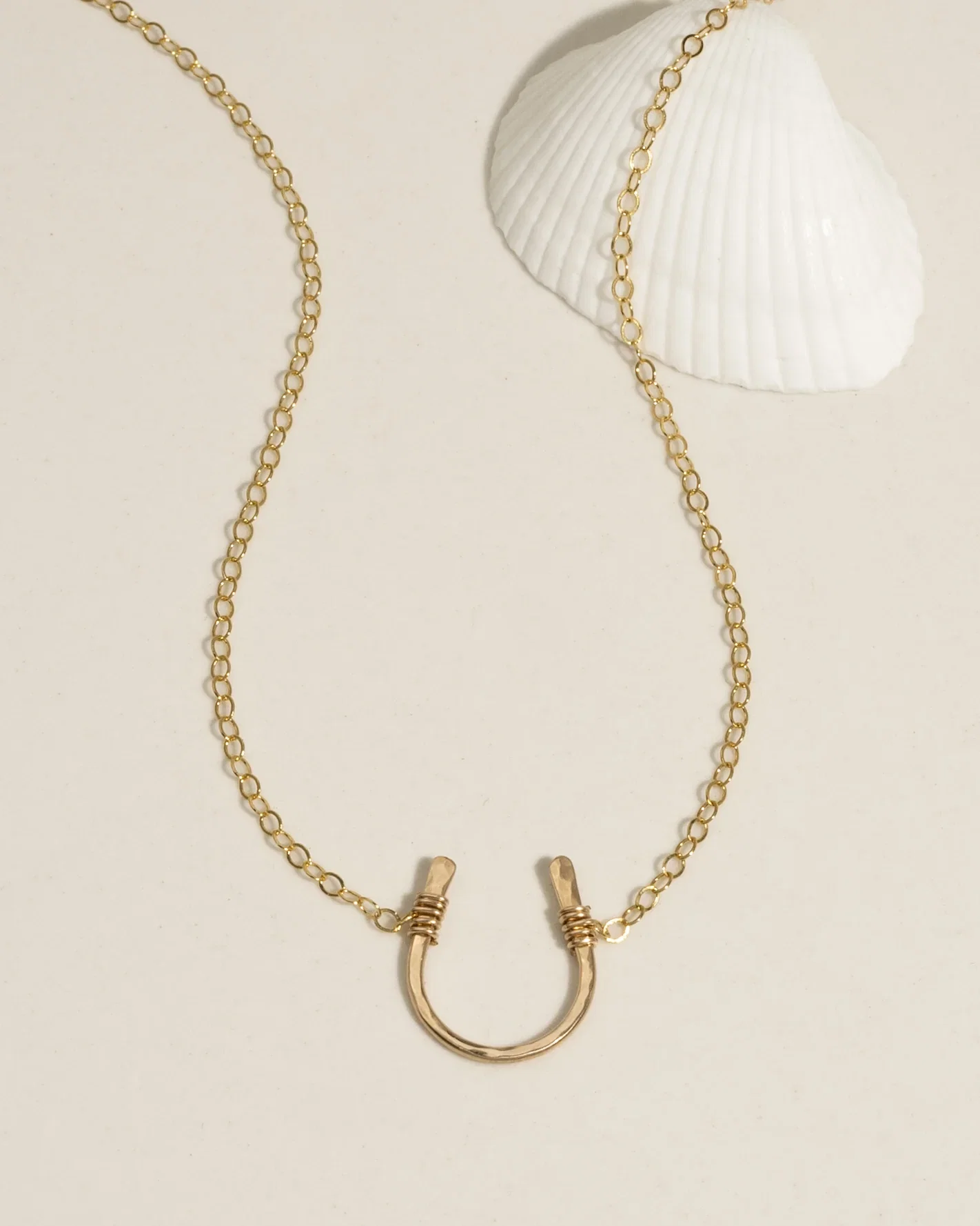 Image of Itty Bitty Horseshoe Necklace