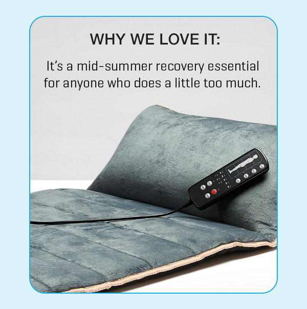 Our Heated Full Body Massage Mat is a huge hit. Get 20% off yours.