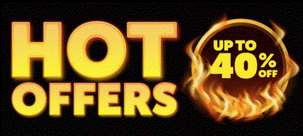 Hot Offers. Save up to 40%. Shop all deals
