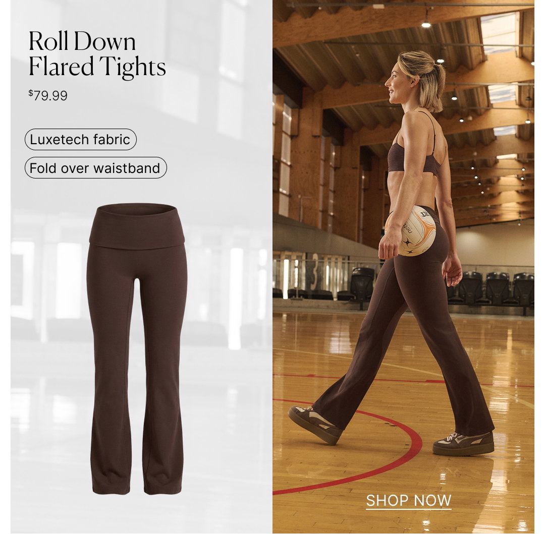 Roll Down Flared Tights