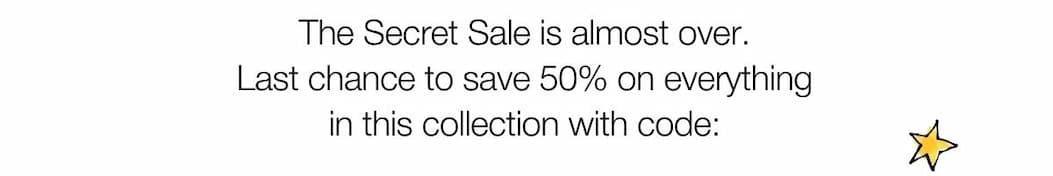 50% Off Secret Sale