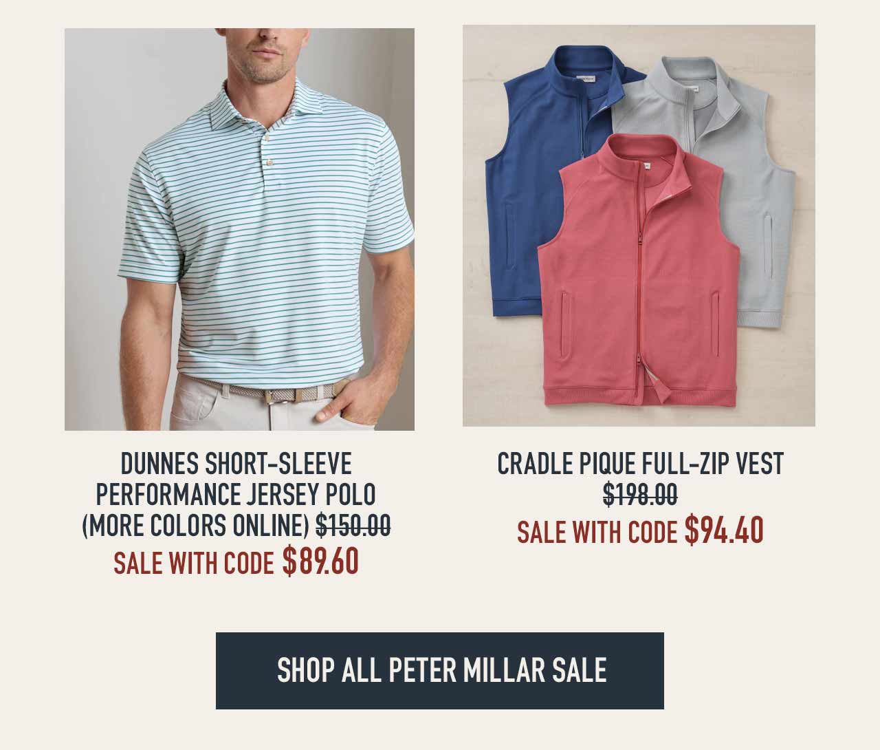 More Peter Millar sale styles — shop the full collection at Westport Big & Tall.