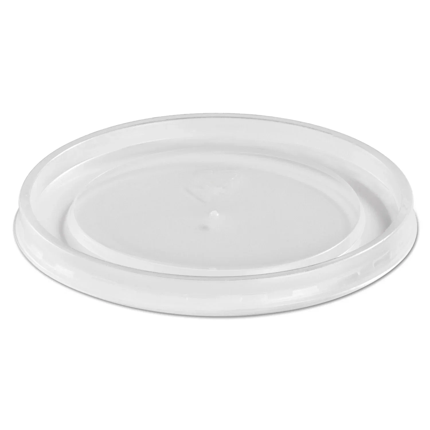 Image of Chinet® Plastic High Heat Vented Lid, Fits 16-32 oz, White, 50/Bag, 10/Bags Carton (HUH89112) (HUH89112)