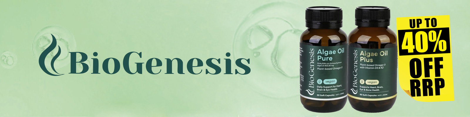 Up to 40% off RRP BioGenesis range