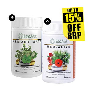 Up to 15% off RRP Pharma Botanica range