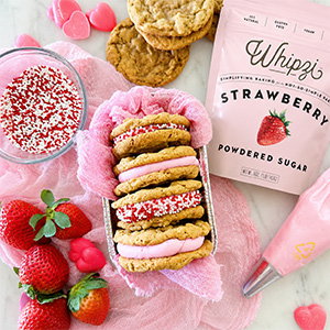 Whipzi Strawberry Flavor Powdered Sugar, 16 oz.