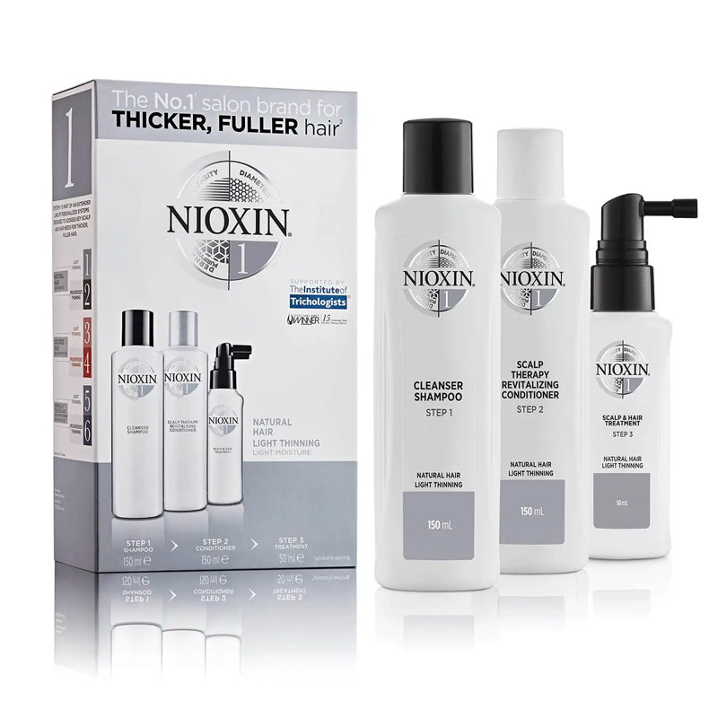 Image of Nioxin System 1 Three Part System Trial Kit