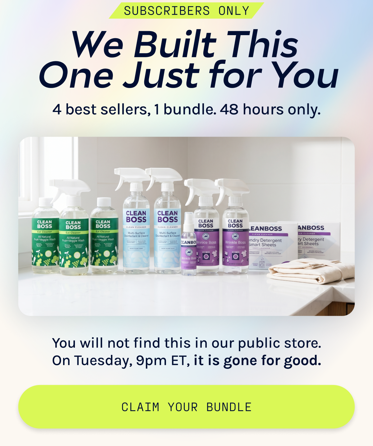 We built this one just for you. 4 bestsellers, 1 bundle. 48 hrs only.