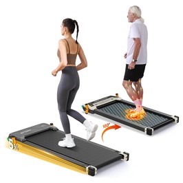 Akluer 520A-A Dual-Sided Walking Pad with Shiatsu Foot Massager, 2.5HP Quiet Motor, 330lbs Max Capacity, LED Display & Remote Control