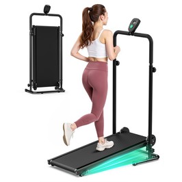 Akluer RJ401 Non-Motorized Treadmill with 5% Incline, 3 Speed Levels, 92x39cm Running Area, 150kg Max Load, 6-Layer Anti-Slip Belt, LED Display & Shock Absorption