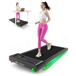 Akluer P03-B Brushless Treadmill with 6% Incline, 2.5HP Quiet Motor, 0.97–6.44km/h Speed, 38x88cm Running Area, 150kg Max Load, LED Display & Dual Remote Control