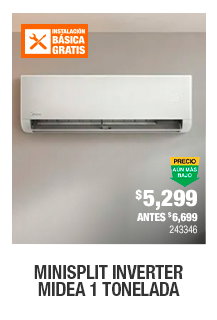 Minisplit Inverter Midea 1 Tonelada