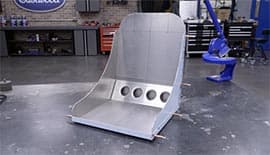 Aluminum bomber seat project