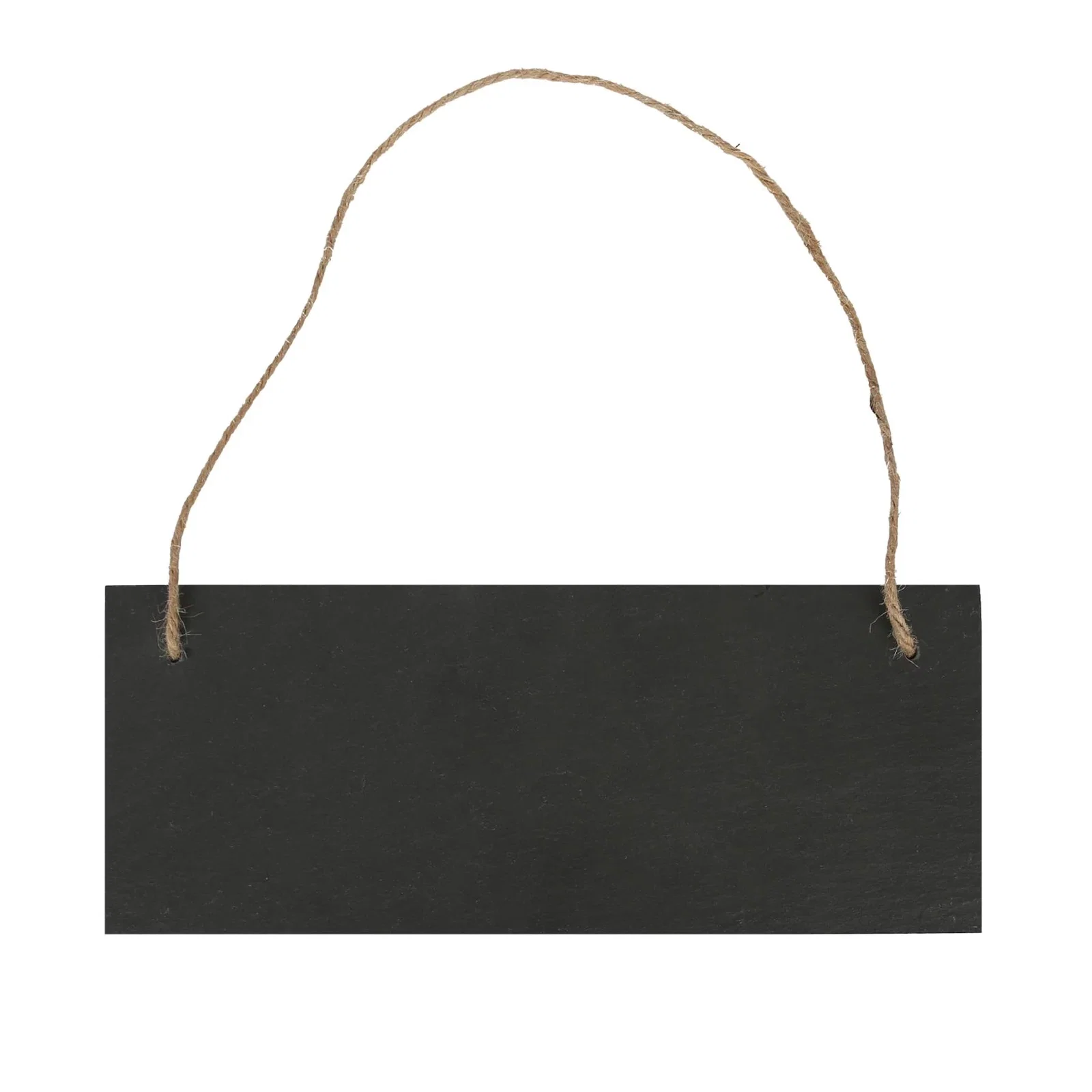Rectangle Slate Memo Board with Rope - 25cm x 10cm