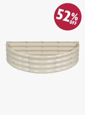 120cm x 60cm Semicircular Steel Raised Garden Bed
