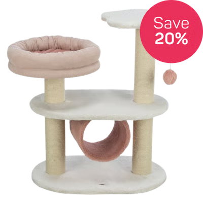 Save 20% on Trixie Isabella Cat Scratching Tree - White & Antique Pink