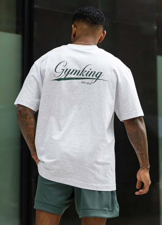 Gym King College Jersey Tee - Snow Marl