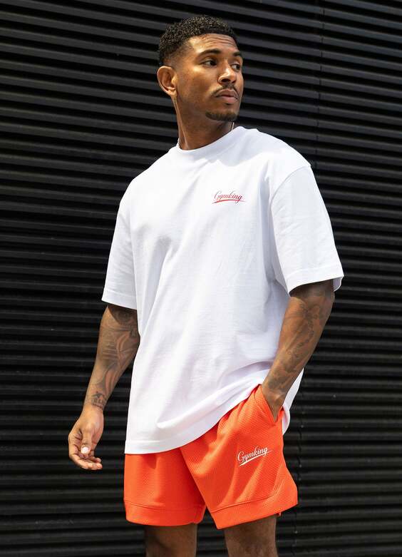 Gym King College Jersey Tee - White