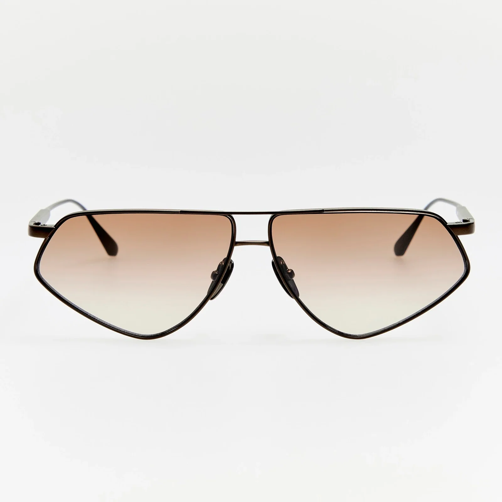 Image of Tarian Sunglasses in Matt Nickel and Mocha