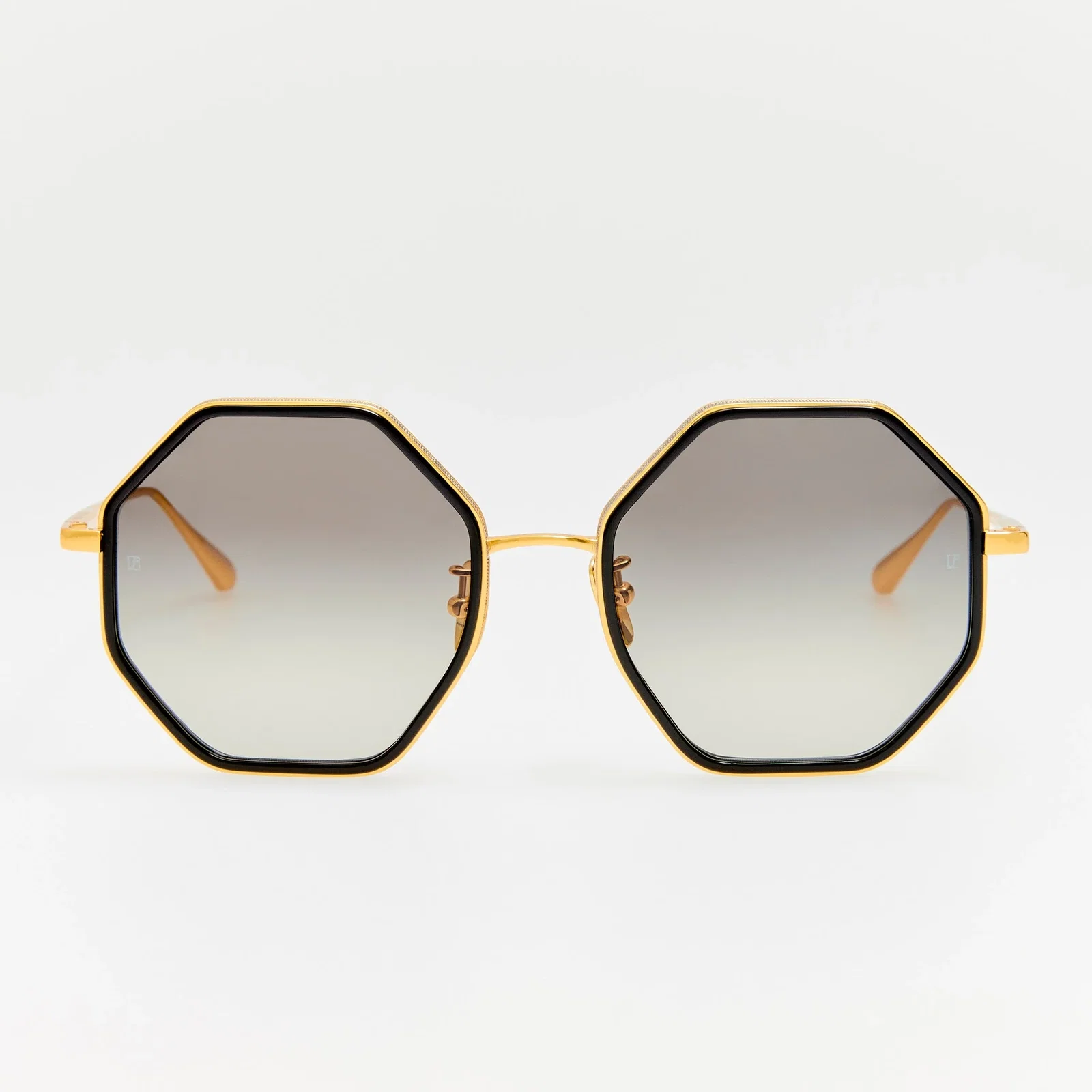 Image of Coraline Sunglasses in 22K Gold and Grey