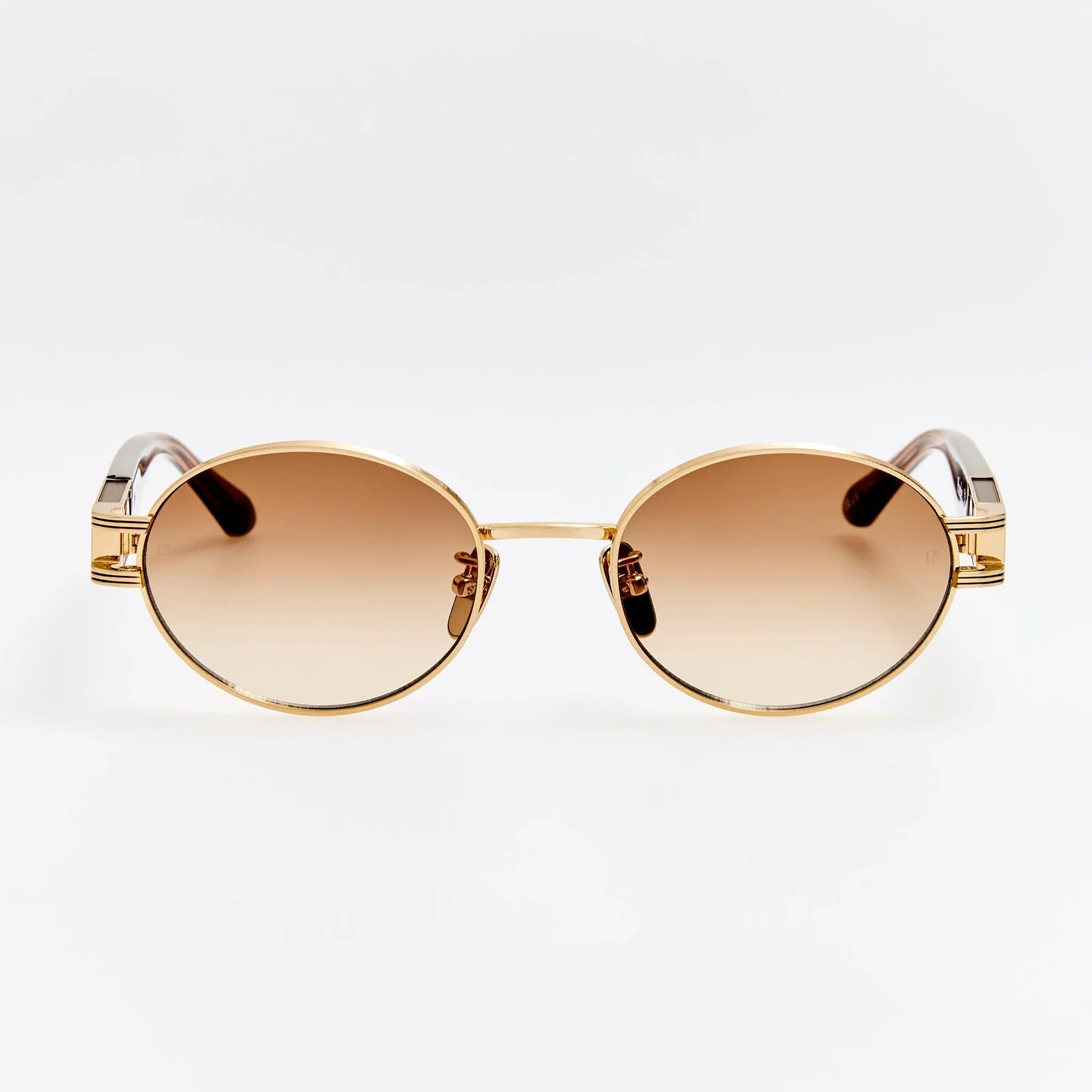 Image of Phoebe Sunglasses in Matt Champagne and Mocha