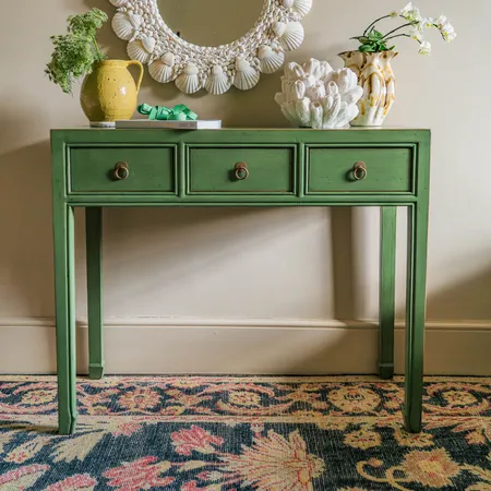 Maoming Jade Three Drawer Console Table