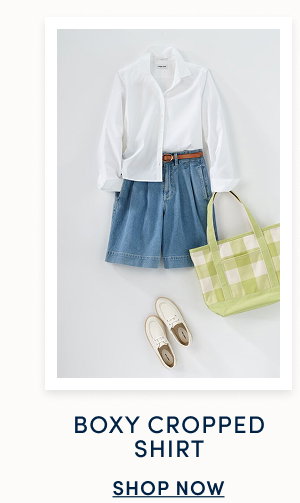 Boxy Cropped Shirt