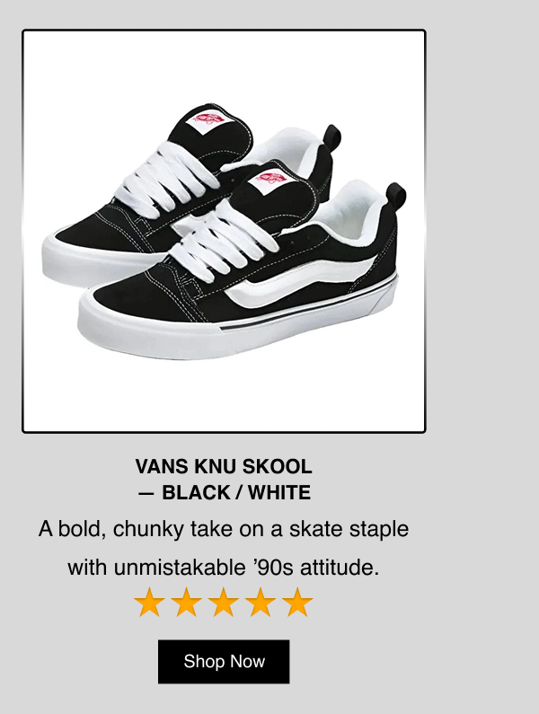 Vans Knu Skool - Black / White