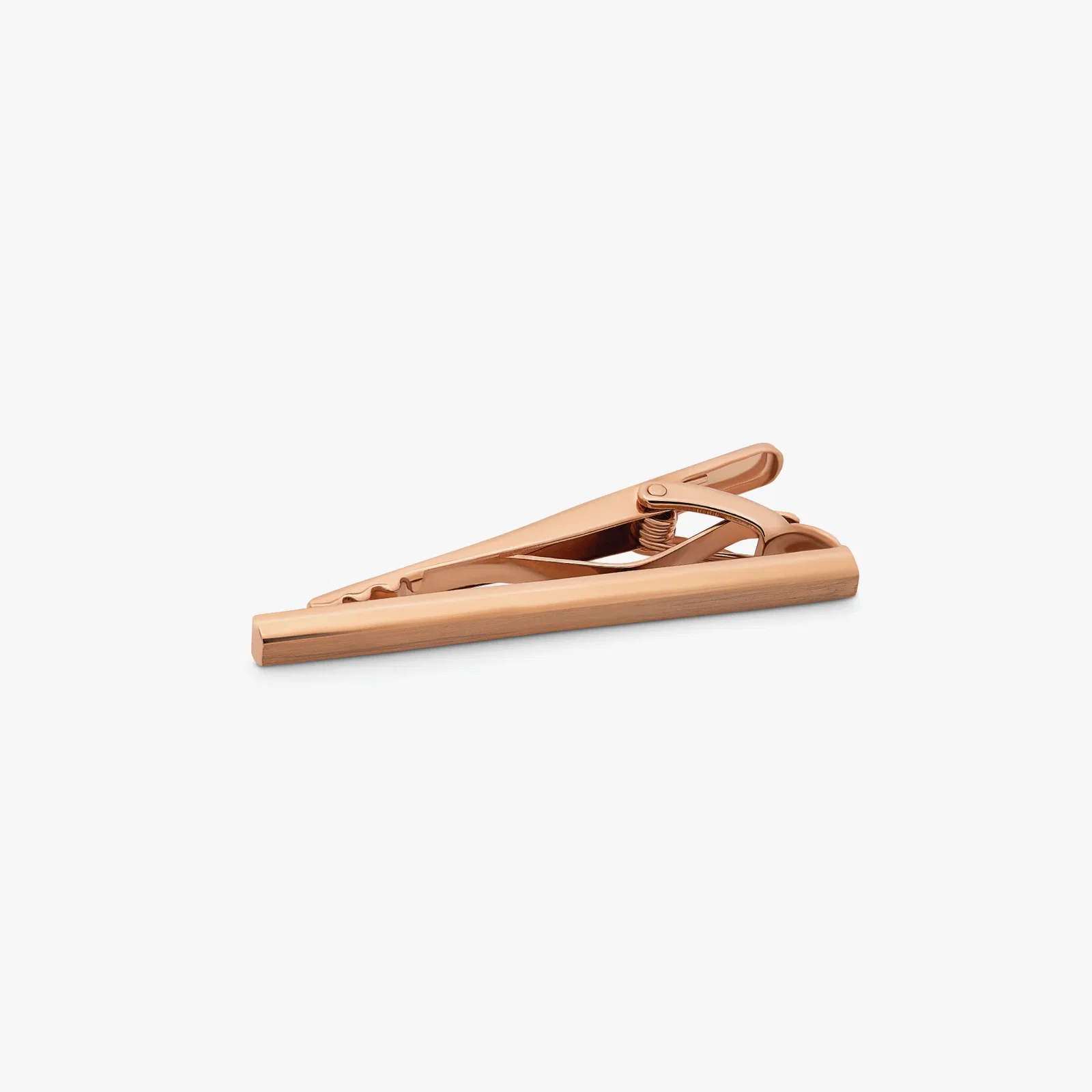 Image of Brushed Classic tie clip with rose finish