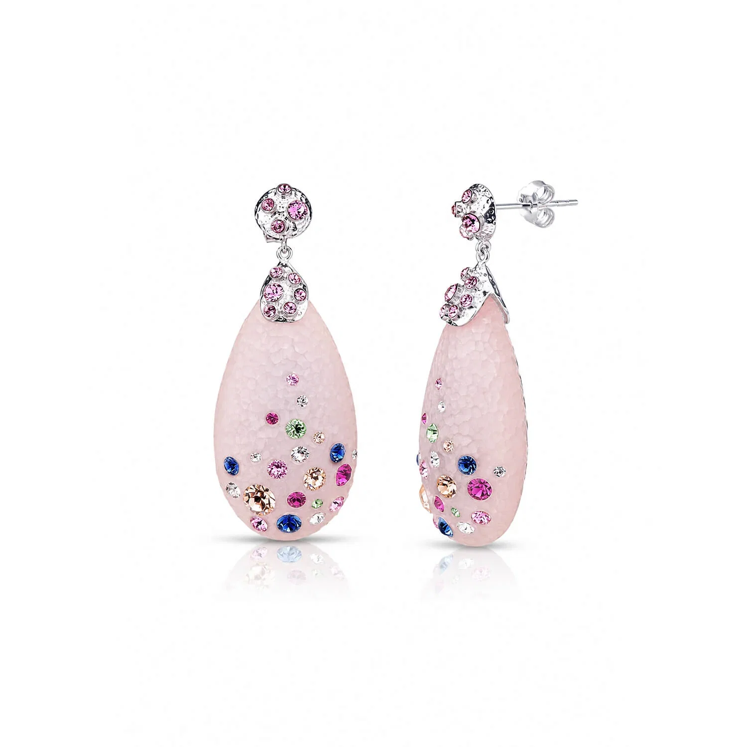 Image of Drop and Dangle Confetti Crystal Earrings