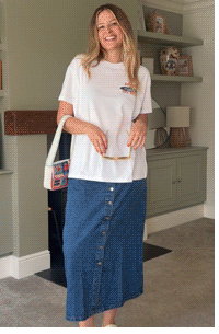LTS Tall White Sardine Graphic Cotton Oversized T-Shirt