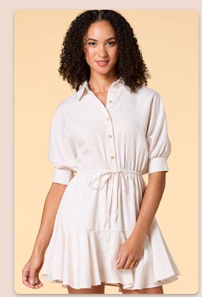 Shop Stripe a Pose Shirt Dress